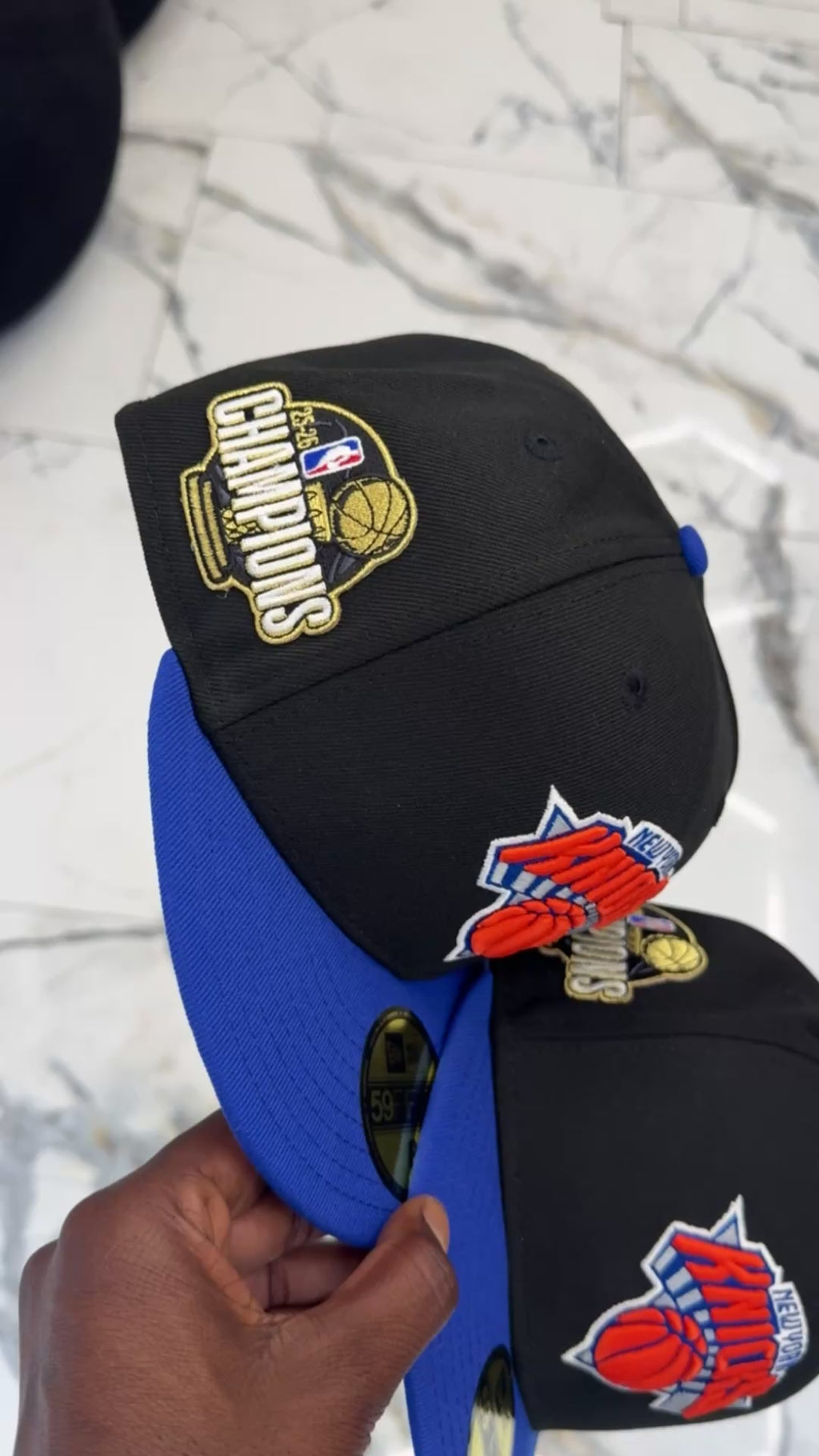 NEW YORK KNICKS 25-25 CHAMPIONSHIP FITTED