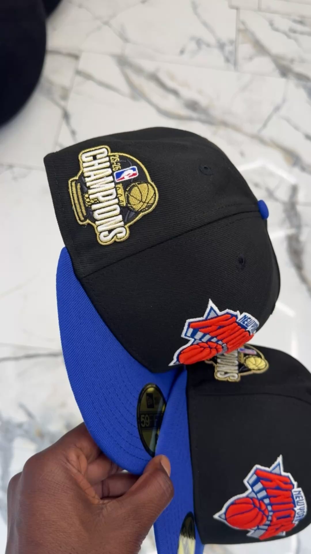 NEW YORK KNICKS 25-25 CHAMPIONSHIP FITTED